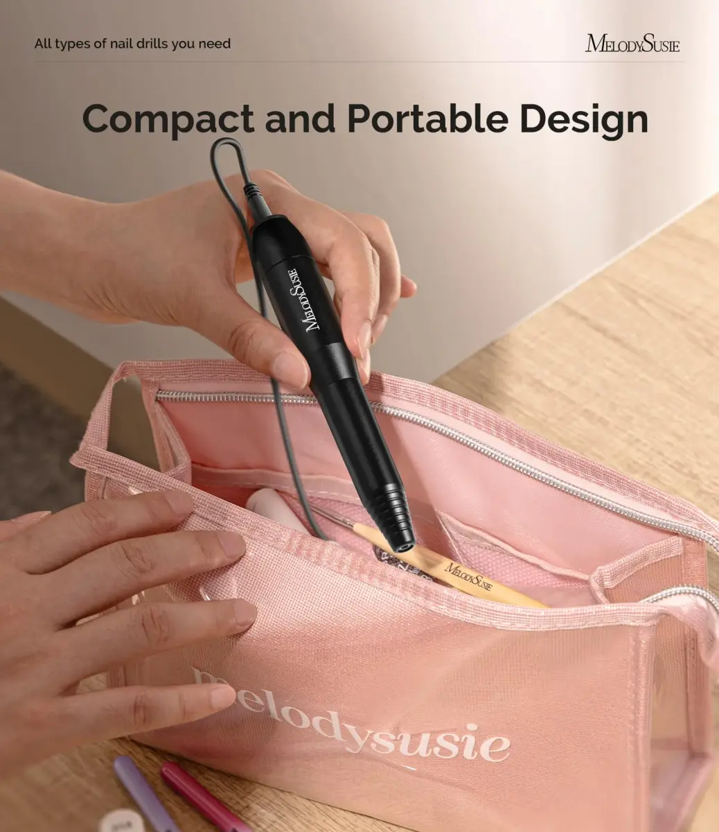 MelodySusie PC120I USB Nail Drill | 20,000 RPM, Portable Efile for Acrylic & Gel Nails - view 3