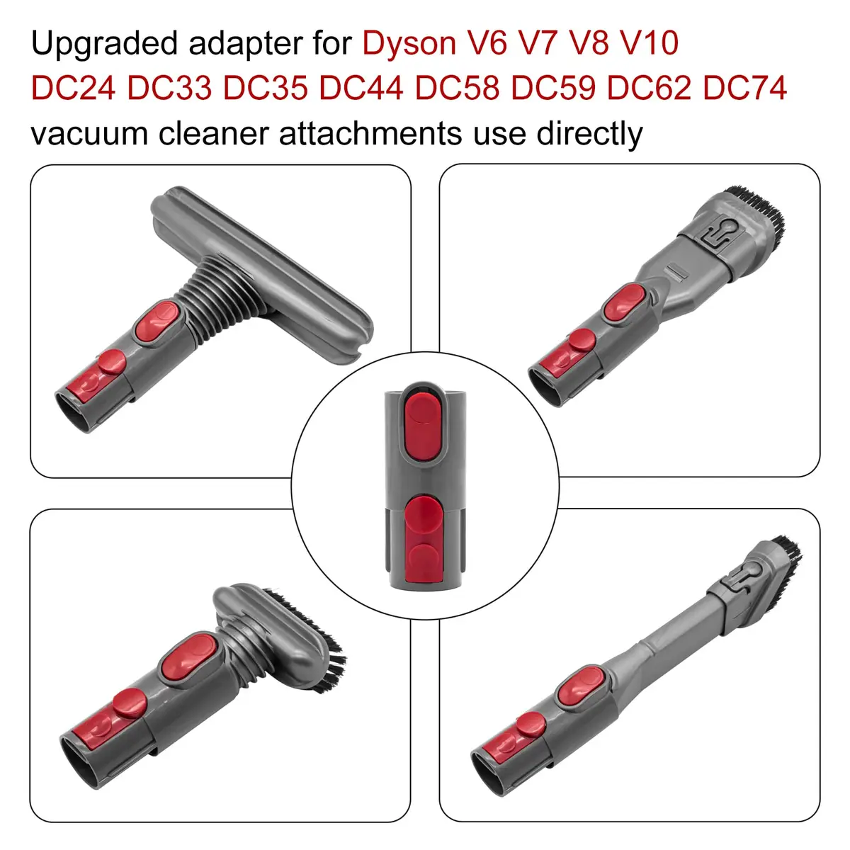 Garbage fighter Vacuum Tool Kit for Dyson V6 V7 V8 V10 | 5-Piece Home Cleaning Accessories - view 3