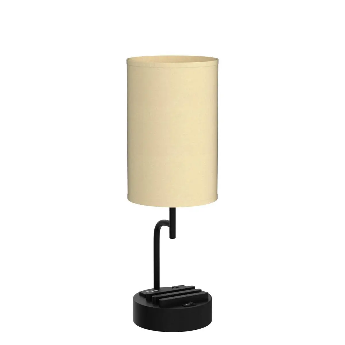 Dreamholder Modern Desk Lamp with 3 USB Ports & AC Outlet | Bedside & Office Lighting (Pack of 2) - view 4