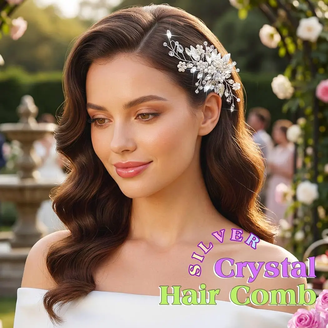 JEAIRTS Bridal Pearl Hair Comb | Elegant Wedding Hair Accessory for Women - view 4