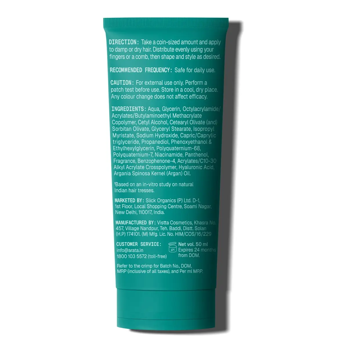Arata Natural Styling & Hold Hair Cream 50ml (1.7 Fl Oz) | Soft-Hold Matte Look, Vegan & Cruelty-Free - view 8