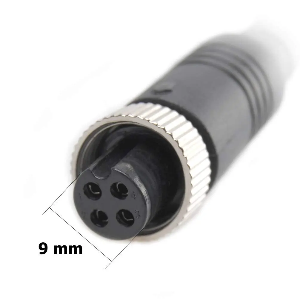 EWAY M12 4-Pin to RCA Video AV DC Female Connector Wire 38cm (14.9 inch) | Car Backup Camera Adapter Cable - view 9
