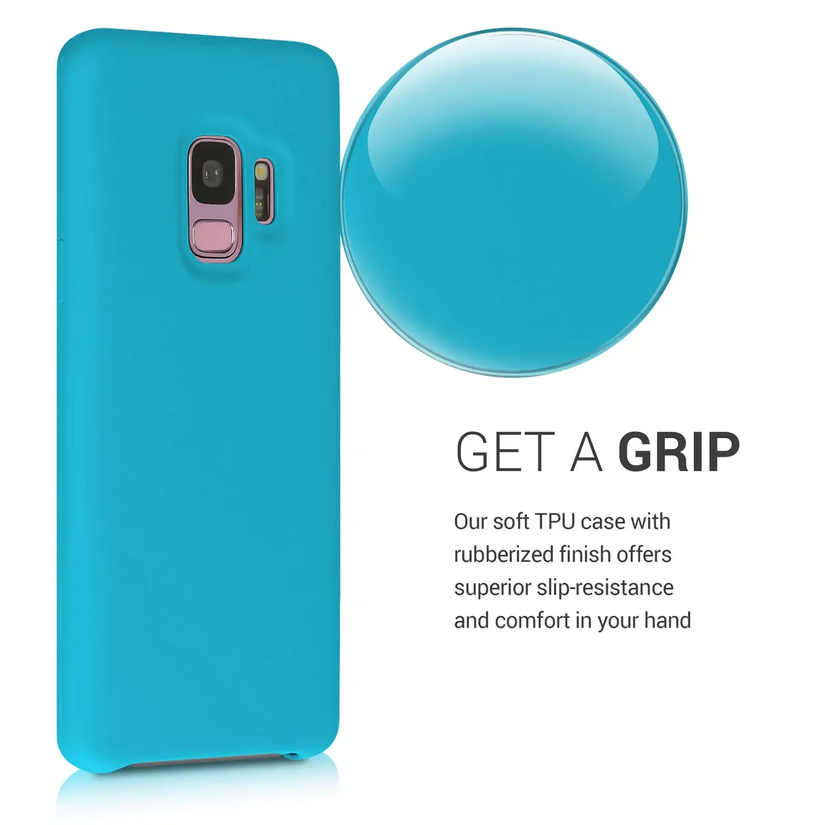 kwmobile TPU Silicone Case Compatible with Samsung Galaxy S9 | Soft Finish, Non-Slip Grip, Shockproof Protection - view 3