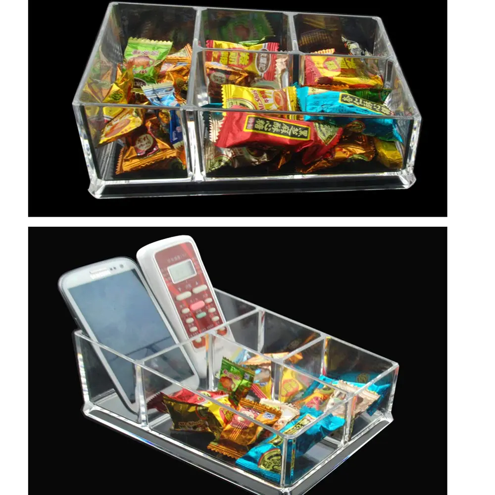 Yakri Acrylic Tea Bags Caddy Organizer, 4 Compartments | Elegant Acrylic Storage for Tea & Coffee (19.5x14.4x8.5cm) - view 8