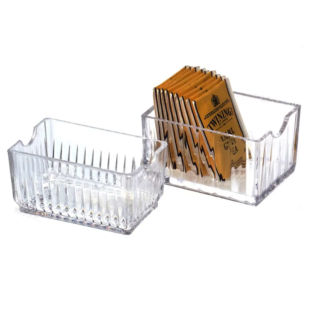 Yakri Acrylic Tea Bags Caddy Organizer, Small Packets, Sweeteners | Elegant Acrylic Chest for Tea & Coffee Storage - view 4