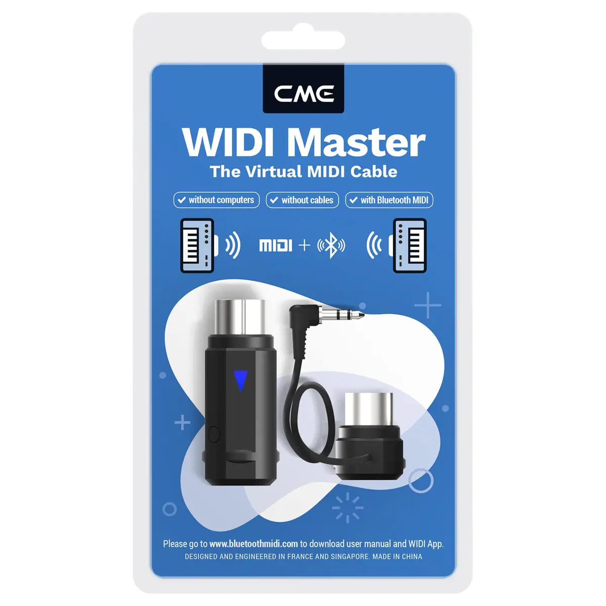 CME WIDI Master Premium Bluetooth MIDI Adapter 32mm (1.26in) | Ultra Low Latency 3ms - view 7