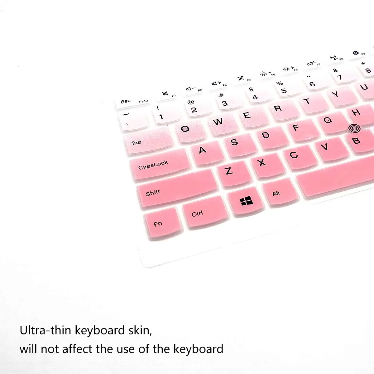 i-Tensodo OmbrePink+Clear 2-Pack Silicone Keyboard Cover for 14" Thinkpads | US Layout - view 5