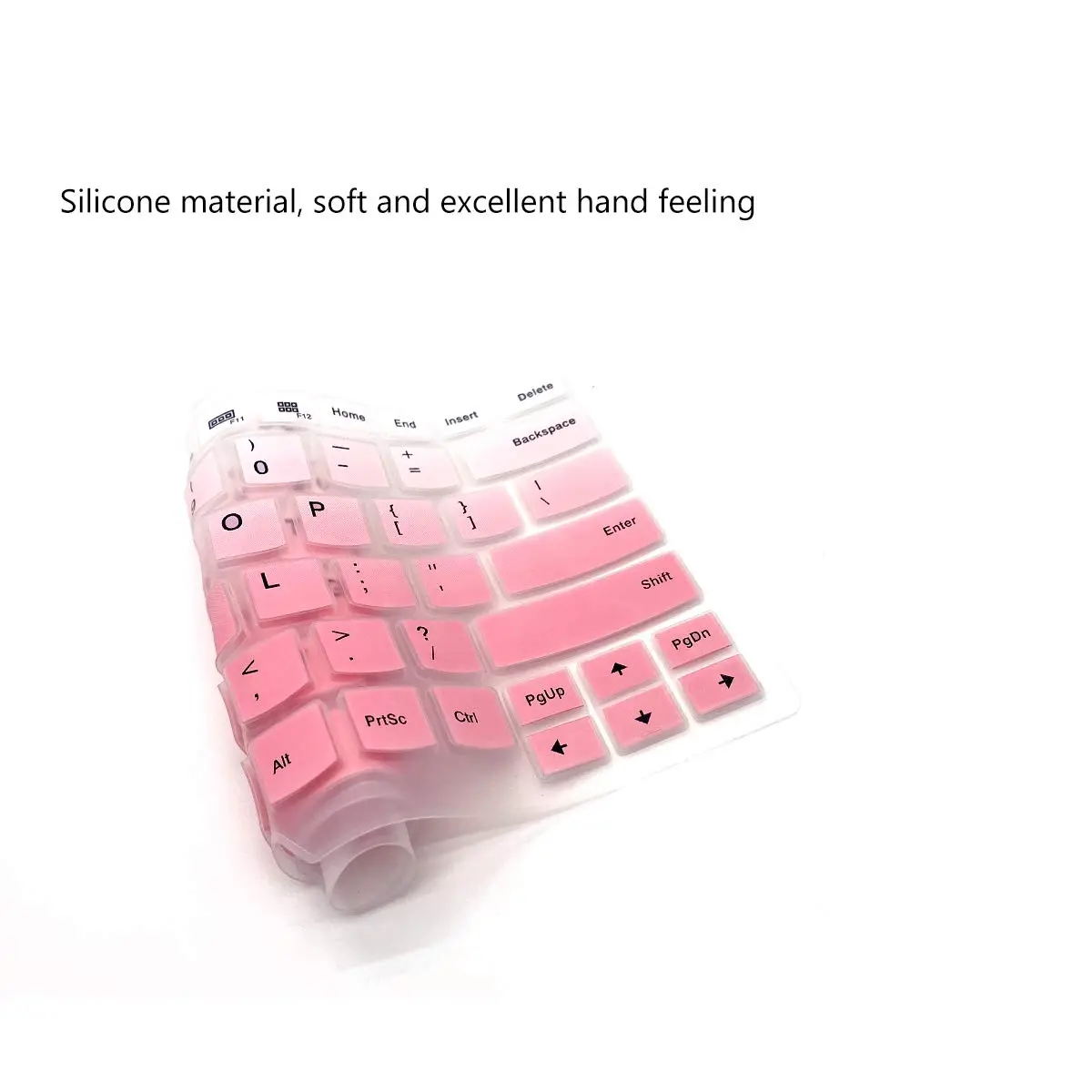 i-Tensodo OmbrePink+Clear 2-Pack Silicone Keyboard Cover for 14" Thinkpads | US Layout - view 7