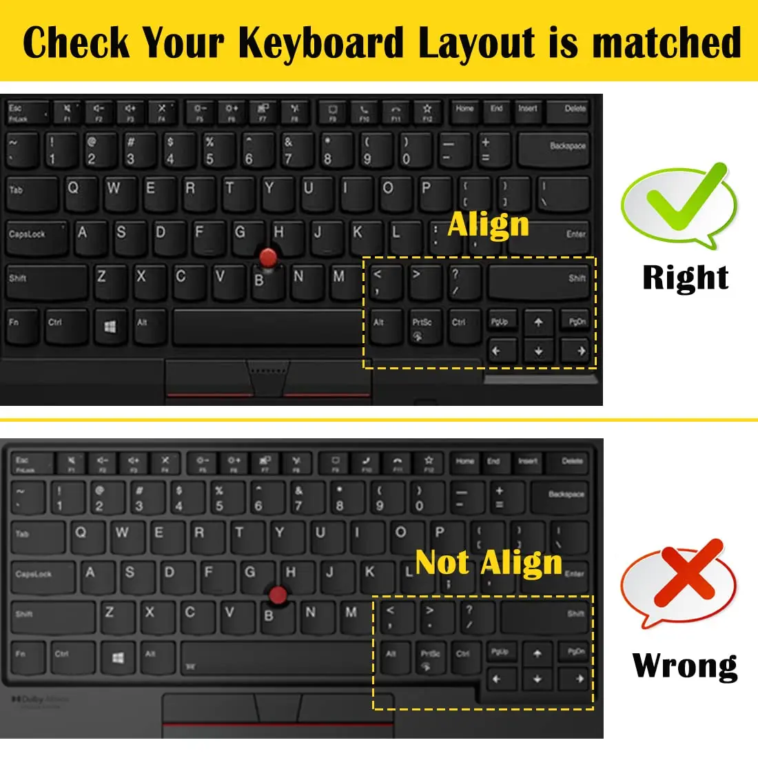 i-Tensodo OmbrePink+Clear 2-Pack Silicone Keyboard Cover for 14" Thinkpads | US Layout - view 2