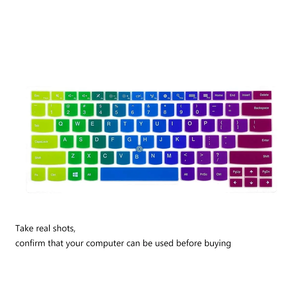 i-Tensodo 2 Pack Keyboard Cover for Lenovo Thinkpad X1 Carbon 14" 5th/6th/7th Gen, ThinkPad X1 Yoga Gen 3/4/5, T14 14" | US Layout Silicone Protector - view 3
