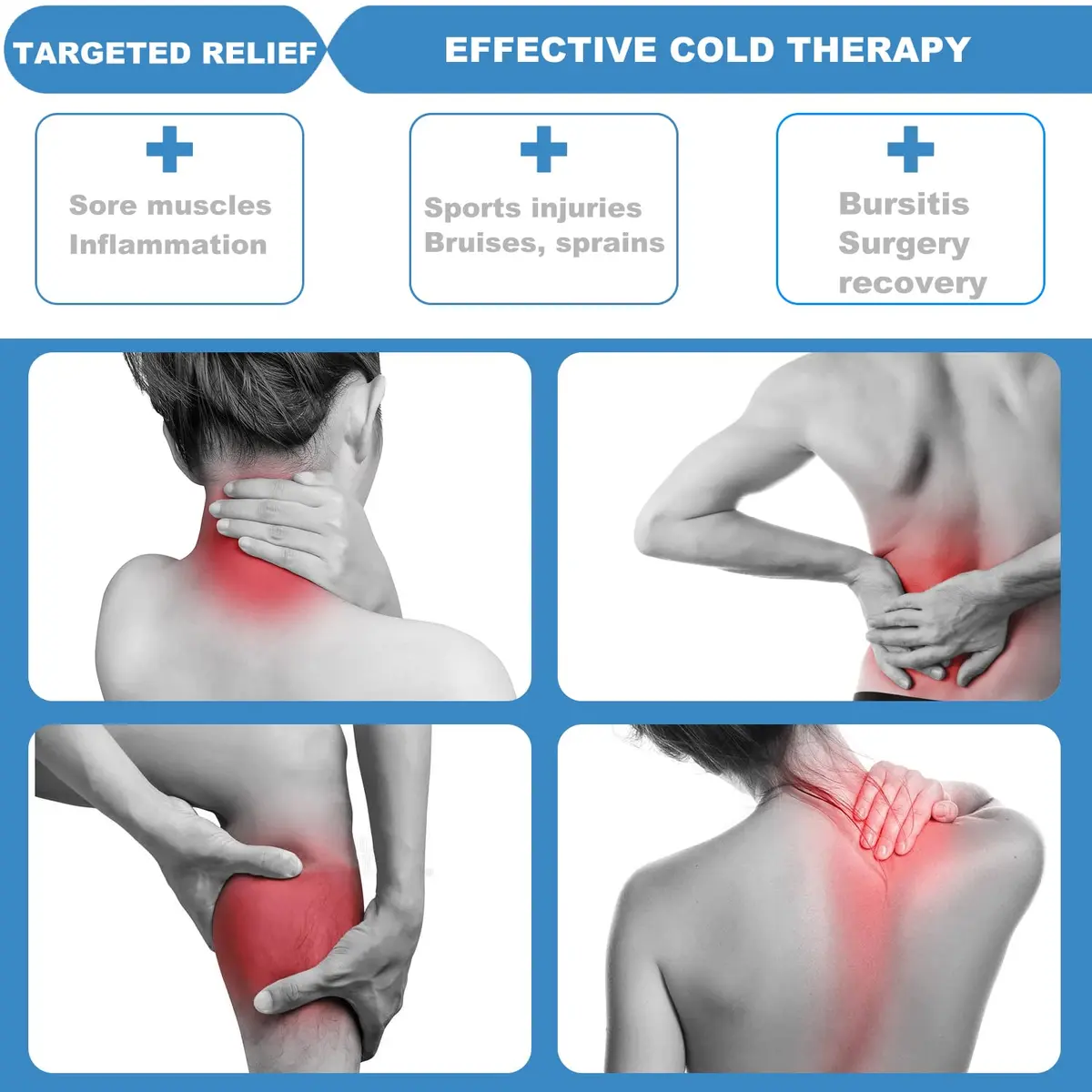 Tutmyrea Gel Soft Flexible Ice Packs for Injuries | Extra Large 12x21 Inch Cold Pack for Back & Body Relief - view 6