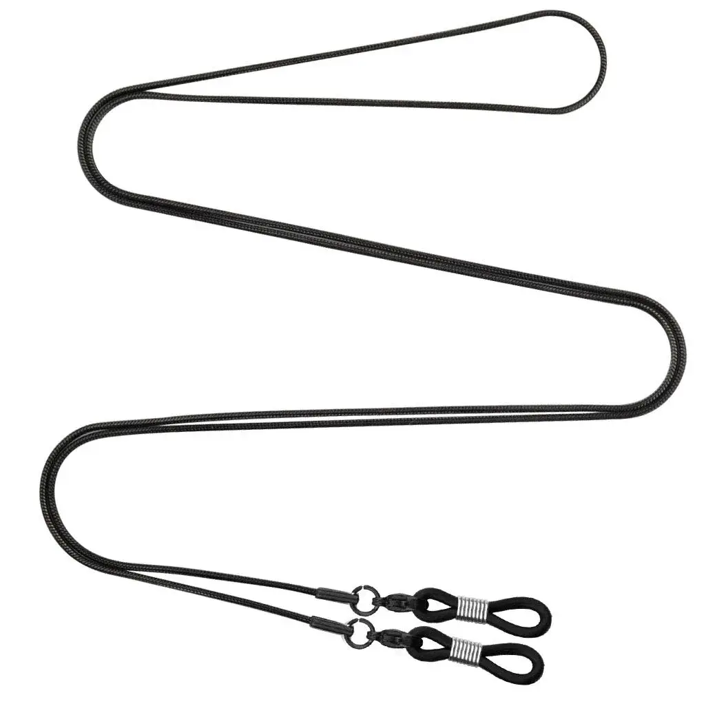 Jmkcoz Black Eyeglass Chain Necklace | 80cm (31.5 inch) Stainless Steel & Rubber - view 4