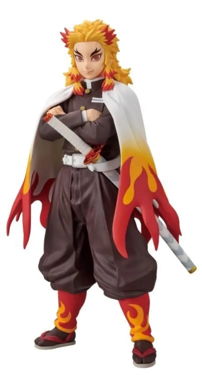 Banpresto Demon Slayer Kyojuro Rengoku vol.10 Figure | 10 Inch Anime Action Figurine with Base Stand - main product image