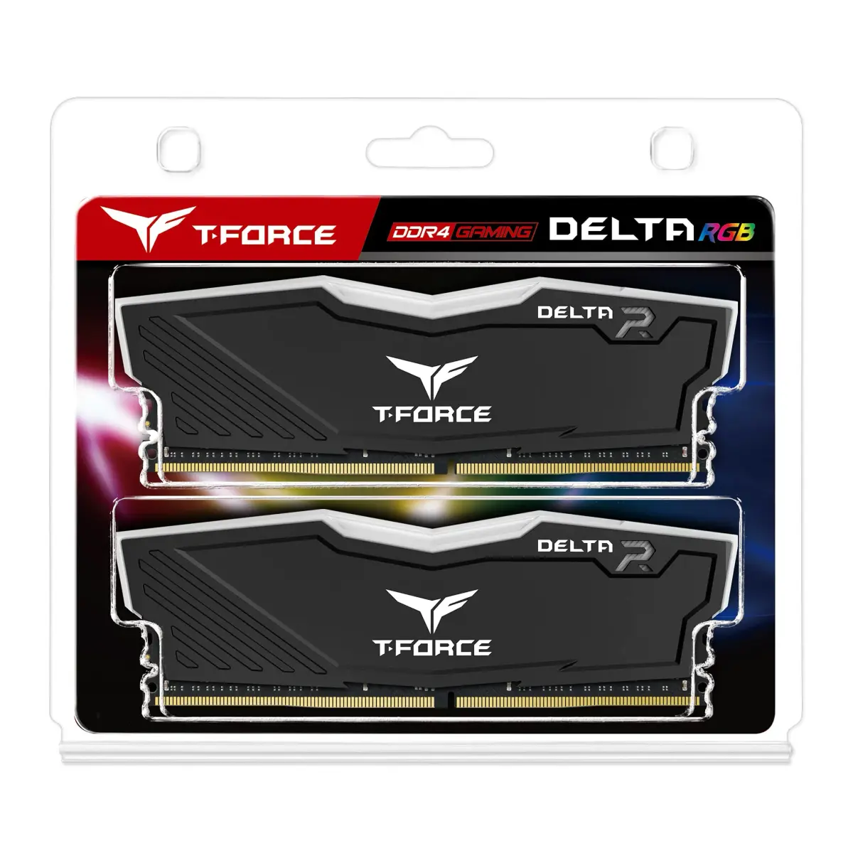TEAMGROUP T-Force Delta RGB DDR4 16GB (2x8GB) 3600MHz CL18 Desktop Gaming Memory Module Ram Black | 16GB (2x8GB) 3600MHz CL18 - view 8