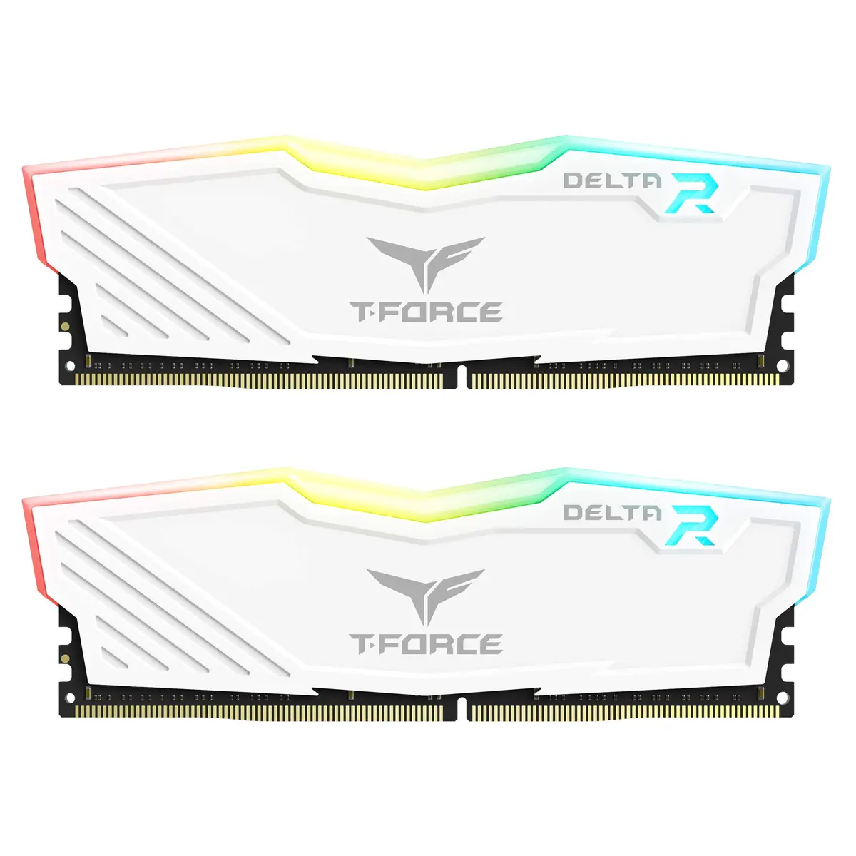 TEAMGROUP T-Force Delta RGB DDR4 16GB (2x8GB) 3600MHz CL18 White Desktop Gaming Memory Module Ram TF4D416G3600HC18JDC01 | High-Speed RAM for Gaming PCs - main product image