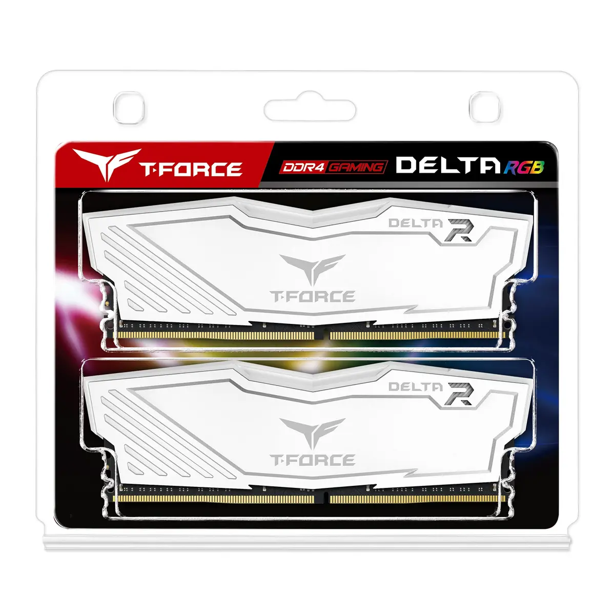 TEAMGROUP T-Force Delta RGB DDR4 16GB (2x8GB) 3600MHz CL18 White Desktop Gaming Memory Module Ram TF4D416G3600HC18JDC01 | High-Speed RAM for Gaming PCs - view 8