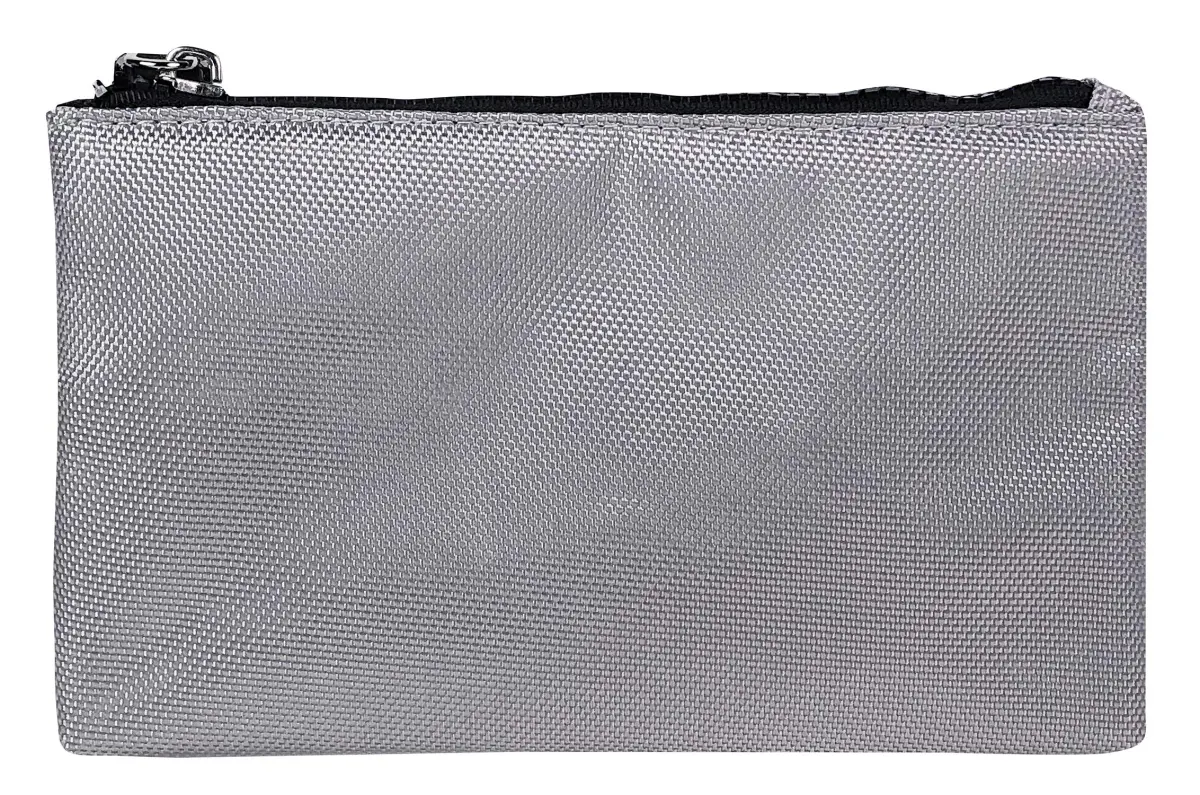 Vaultz Gray Locking Accessories Pouch, 5x8 Inches - Secure Zippered Storage with Patented Lock - view 4
