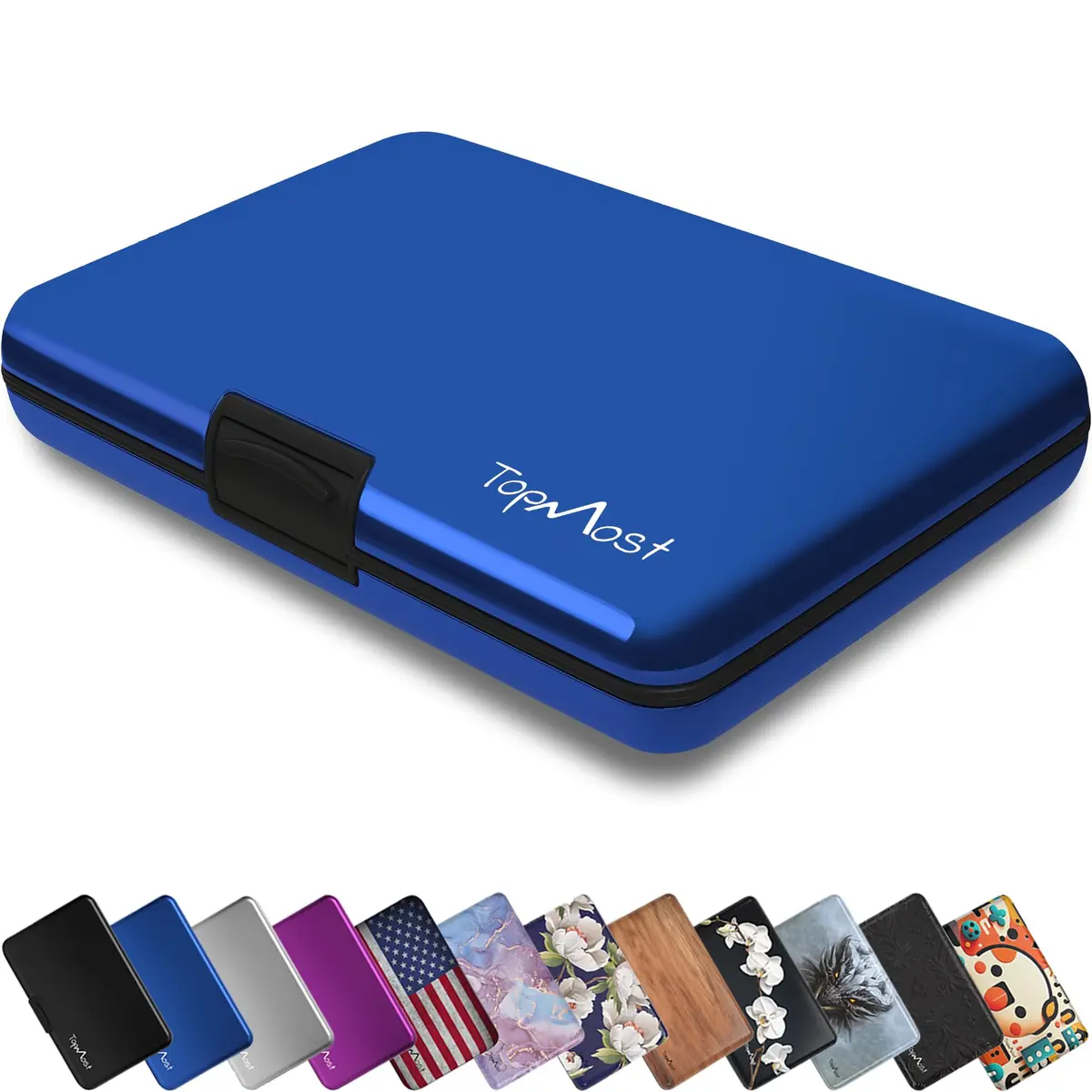 TopMost Aluminum Credit Card Holder, RFID Blocking Wallet for Women & Men | Compact, Stylish & Secure - main product image