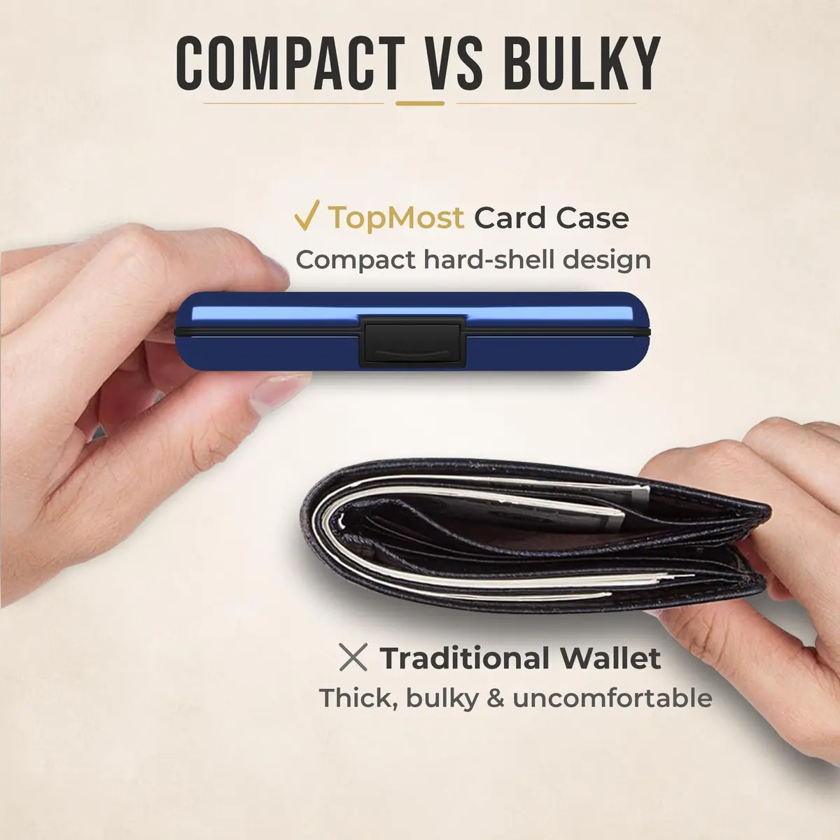 TopMost Aluminum Credit Card Holder, RFID Blocking Wallet for Women & Men | Compact, Stylish & Secure - view 5