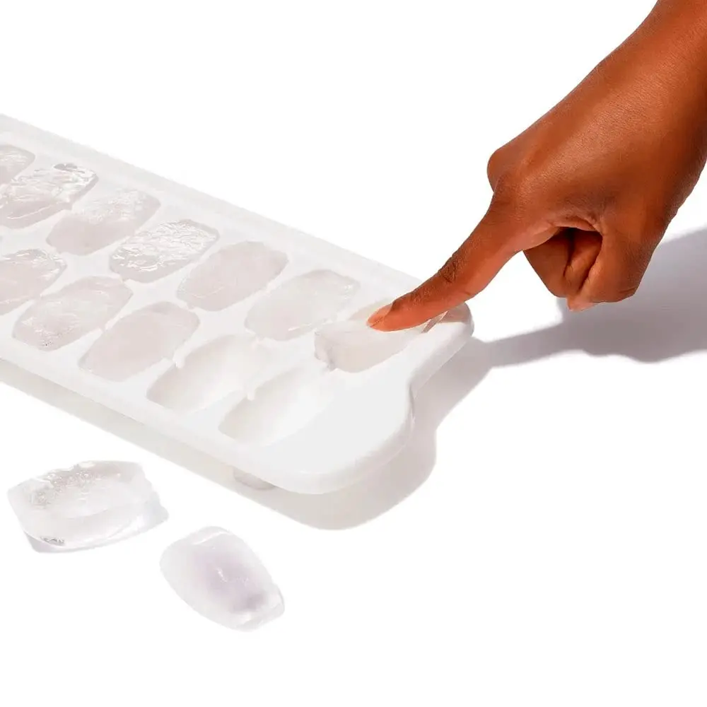OXO Good Grips Ice Cube Tray with Lid, 1 Pack, White | Keeps Ice Fresh - view 5