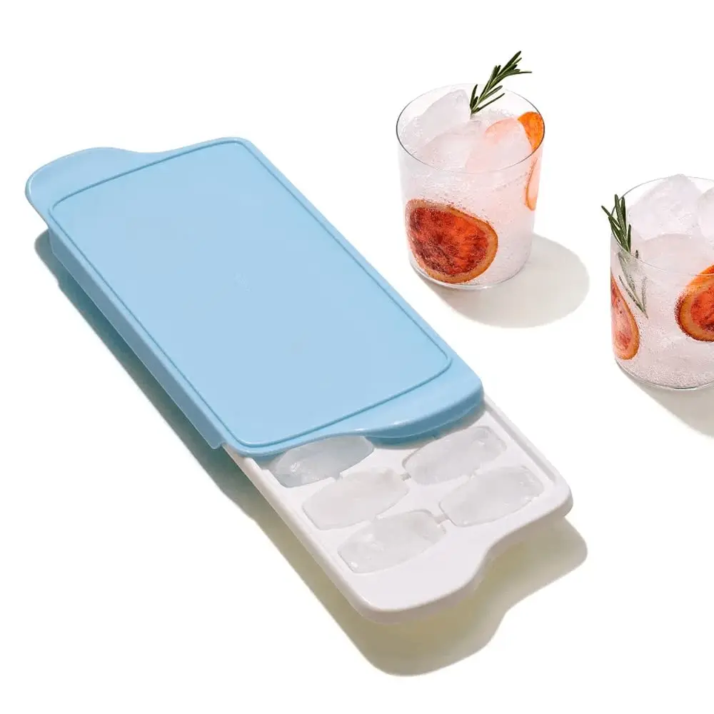 OXO Good Grips Ice Cube Tray with Lid, 1 Pack, White | Keeps Ice Fresh - view 6