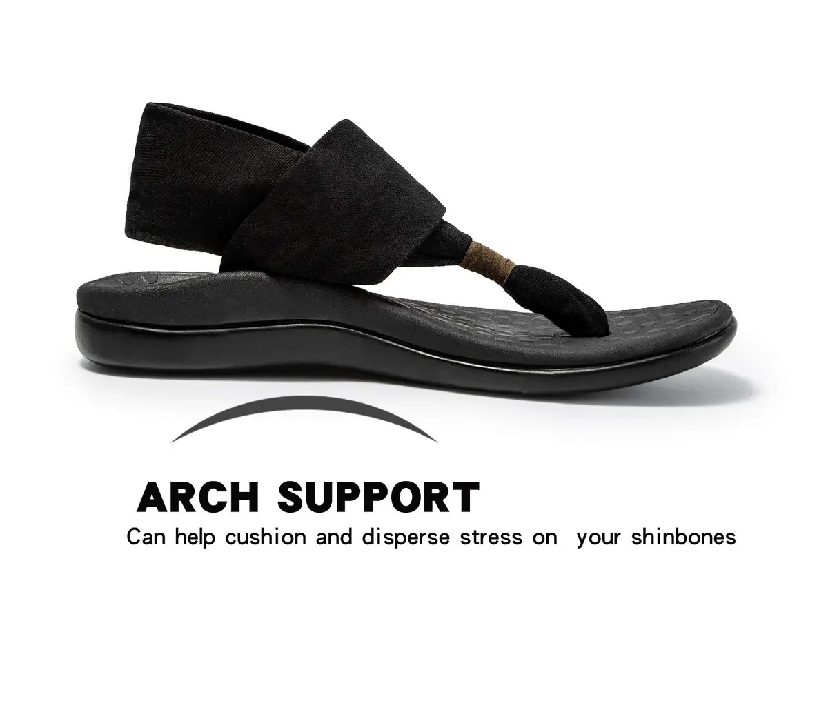 LLSOARSS Women's Plantar Fasciitis Feet Yoga Sling Sandal Arch Supports Orthotics Flip Flops | Relieve Flat Feet & Foot Pain - view 2