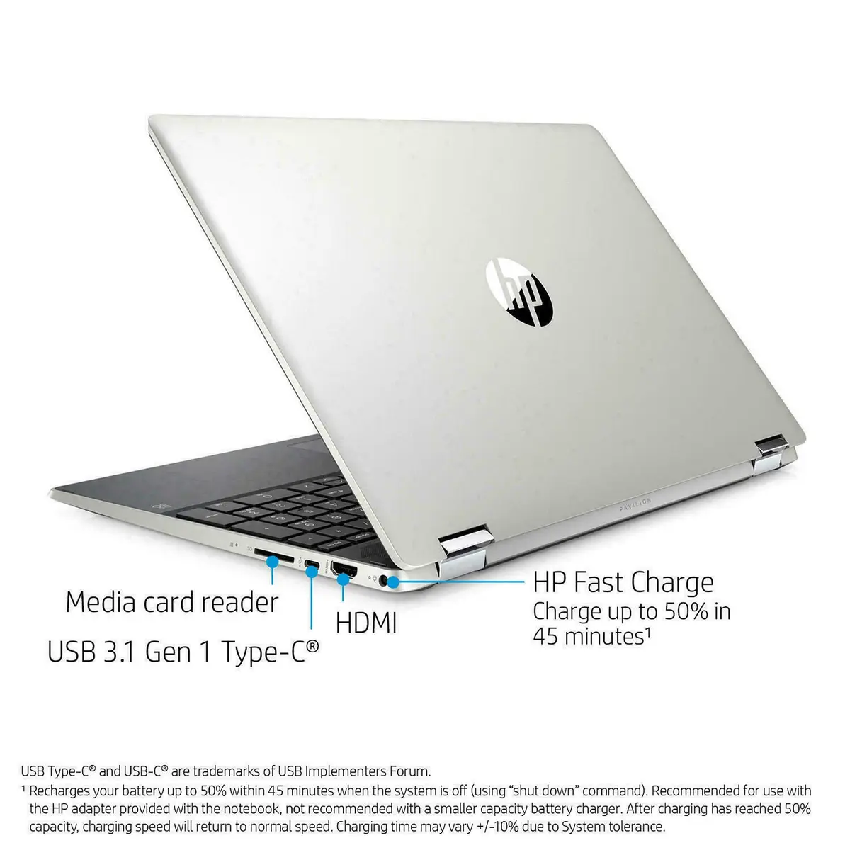 HP Pavilion 15.6" 2-in-1 Convertible HD Touchscreen Laptop |Intel Core i5-10210U|8GB DDR4|512GB SSD - view 4