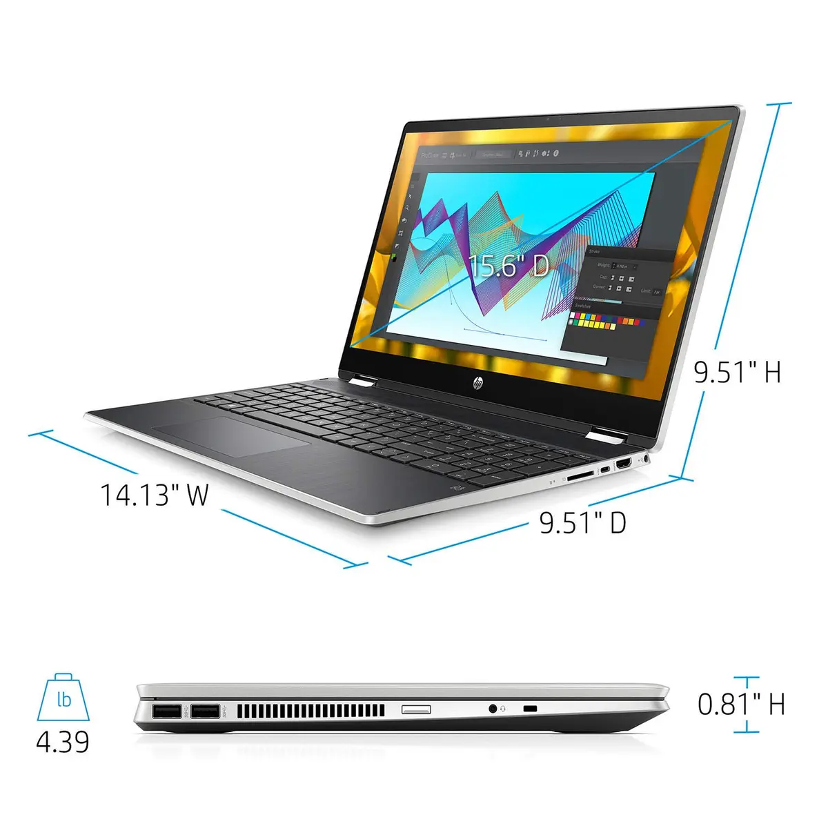 HP Pavilion 15.6" 2-in-1 Convertible HD Touchscreen Laptop |Intel Core i5-10210U|8GB DDR4|512GB SSD - view 2