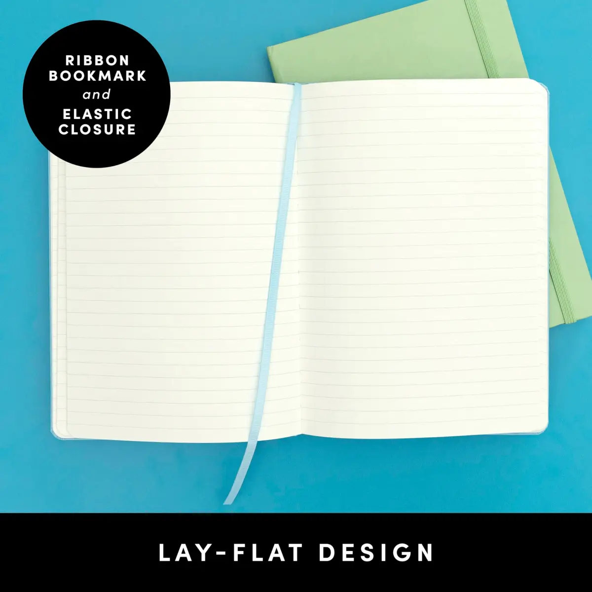 PAPERAGE Lined Journal Notebook, Hardcover, 5.6"x8", 160 Pages College Ruled | Premium Vegan Leather Notebook for Writing & Note Taking - view 3