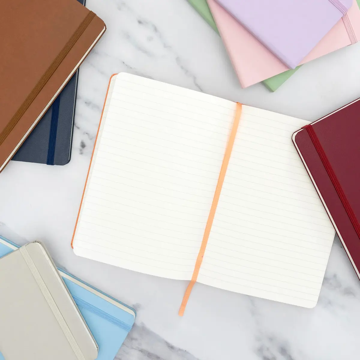 PAPERAGE Lined Journal Notebook, Hardcover, 5.6"x8", 160 Pages College Ruled | Premium Vegan Leather Notebook for Writing & Note Taking - view 6