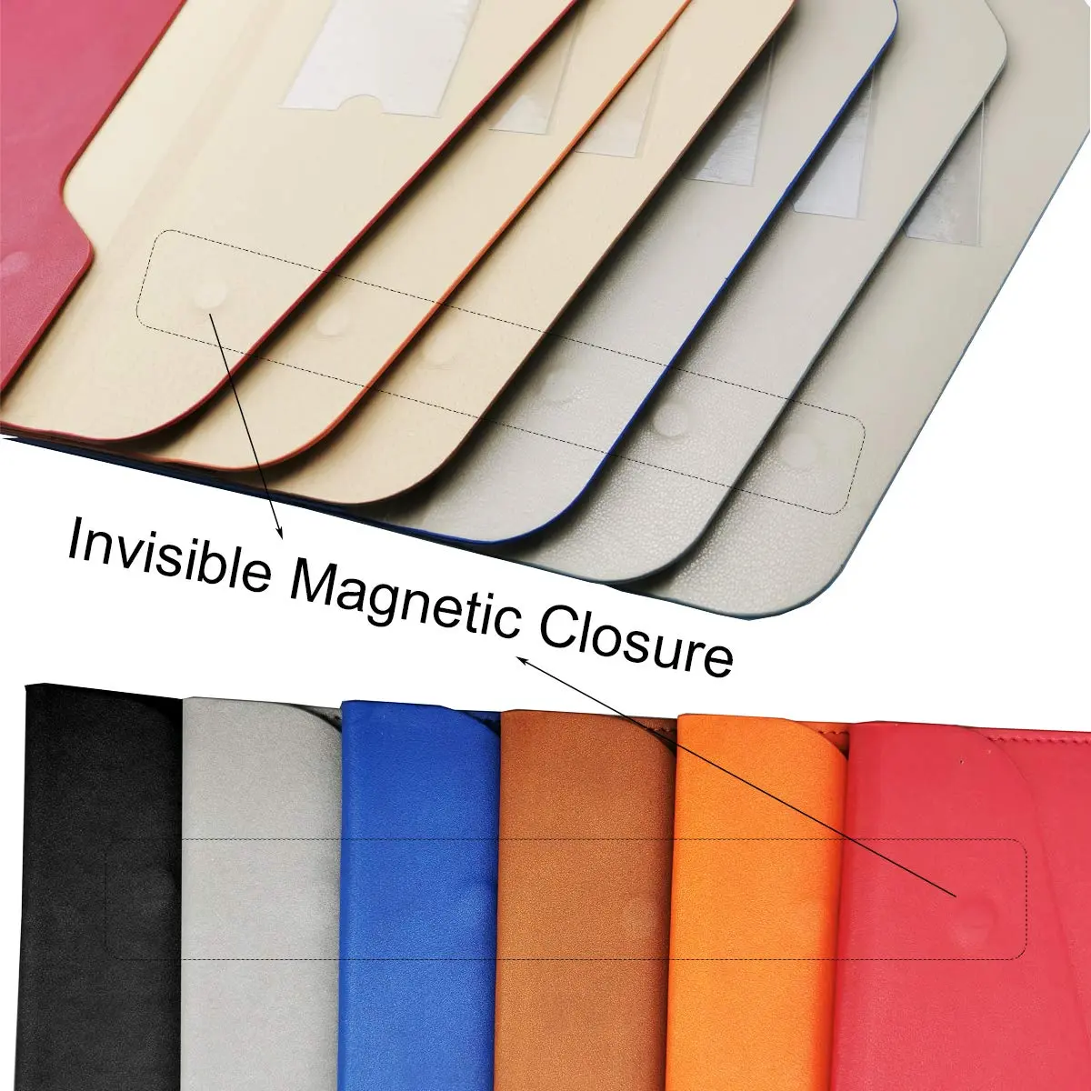enyuwlcm PU Leather A4 File Folder Waterproof Document Holder with Magnetic Closure Brown | Elegant & Large Capacity - view 6