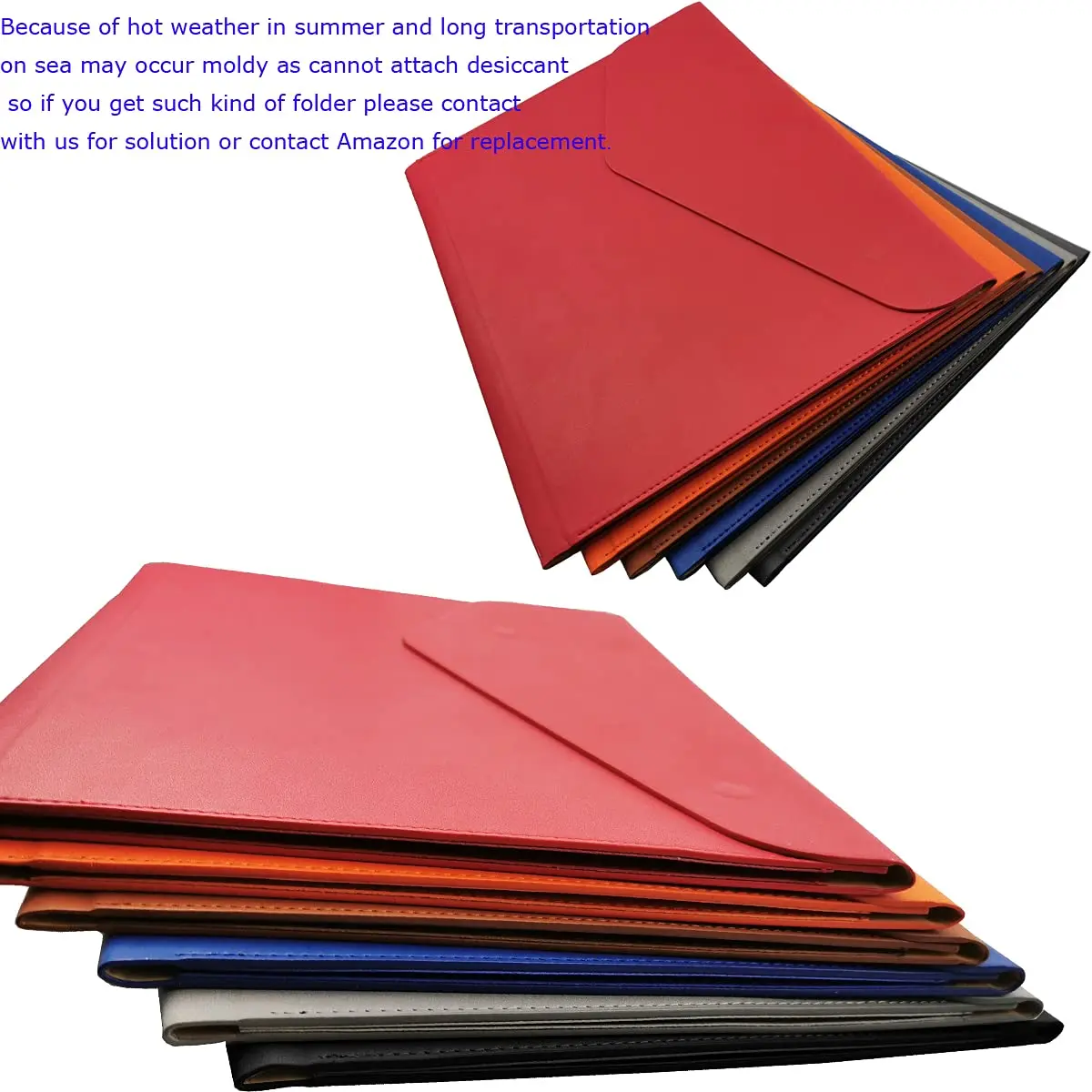 enyuwlcm PU Leather A4 File Folder Waterproof Document Holder with Magnetic Closure Brown | Elegant & Large Capacity - view 7