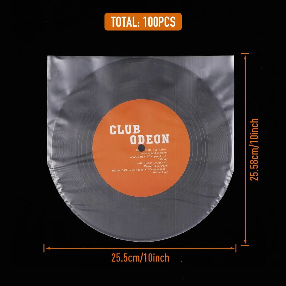 Facmogu 100PCS 10 Inch Anti-Static LP Inner Sleeves | Protect Your Vinyl from Dust & Scratches - view 7