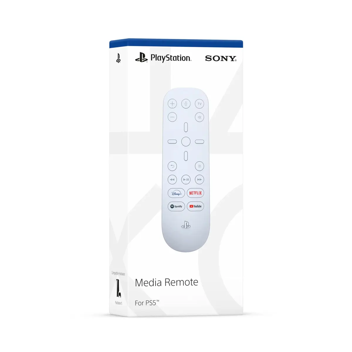 PlayStation Media Remote for PS5 Console & Compatible TVs | White - view 3