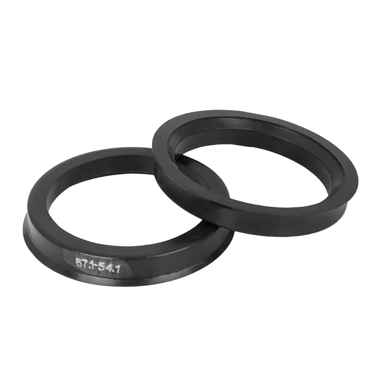X AUTOHAUX Black Plastic Hub Centric Rings 67.1mm OD to 54.1mm ID | Eliminate Steering Wheel Vibrations - view 6