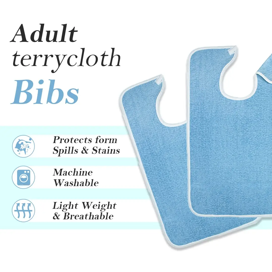 Avalon Towels Adult Bibs for Women & Men | 18" x 30" Full Coverage, Reusable & Washable - view 5