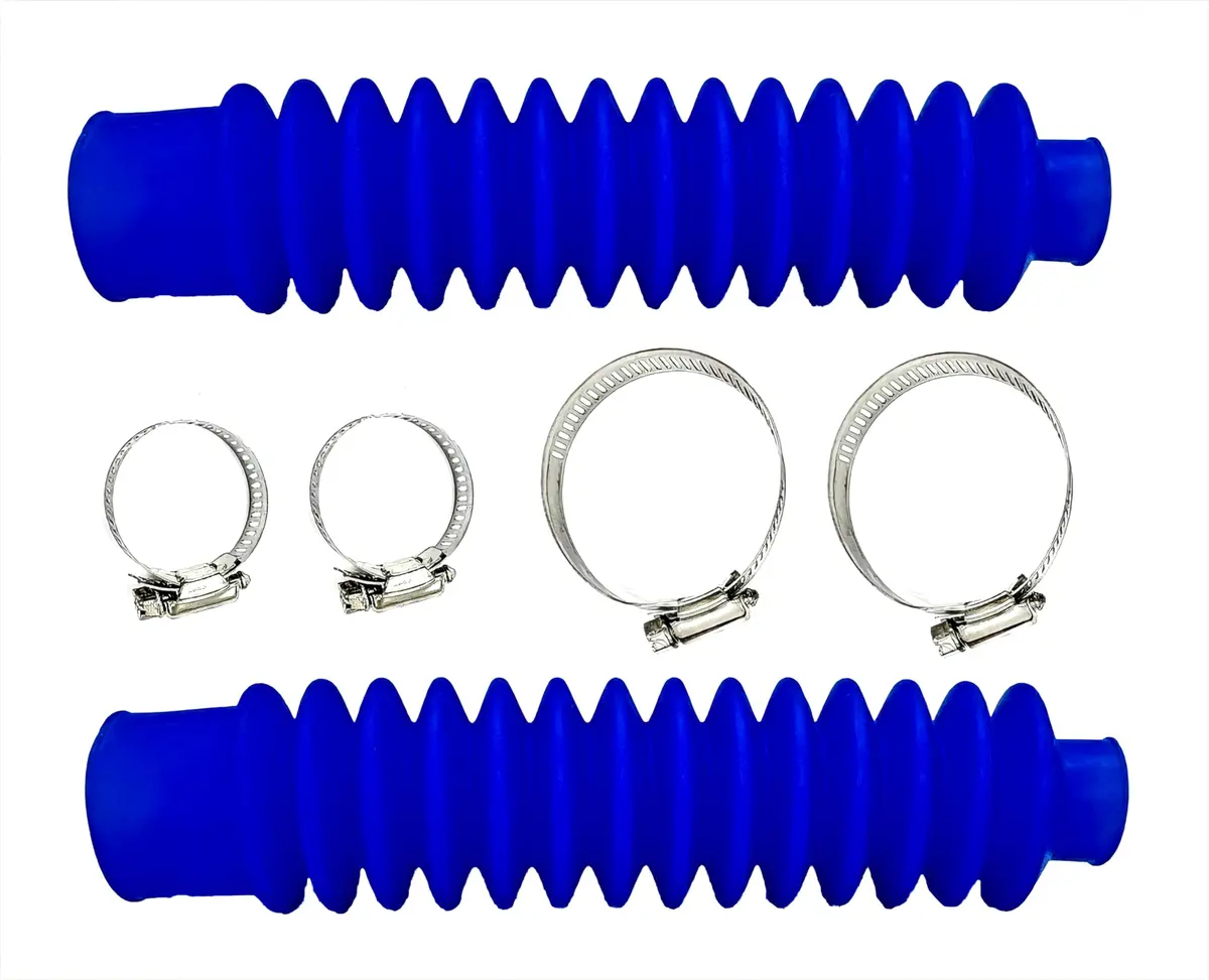 HCLLPS Universal Fork Boots for Honda ATC 200X 1983-1987 | Protects Fork Seals & Tubes - main product image