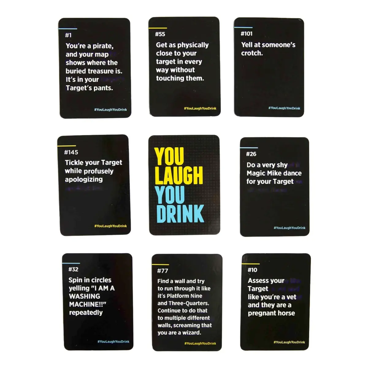 DSS Games You Laugh You Drink Party Game Tin | 150 Prompt Cards for Adults - view 5
