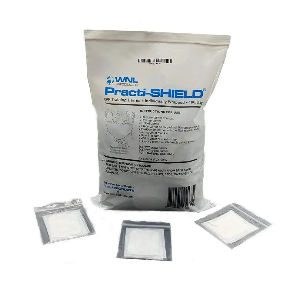 WNL Products WL3100IW CPR Manikin Shields, 100 Individually Wrapped - view 5