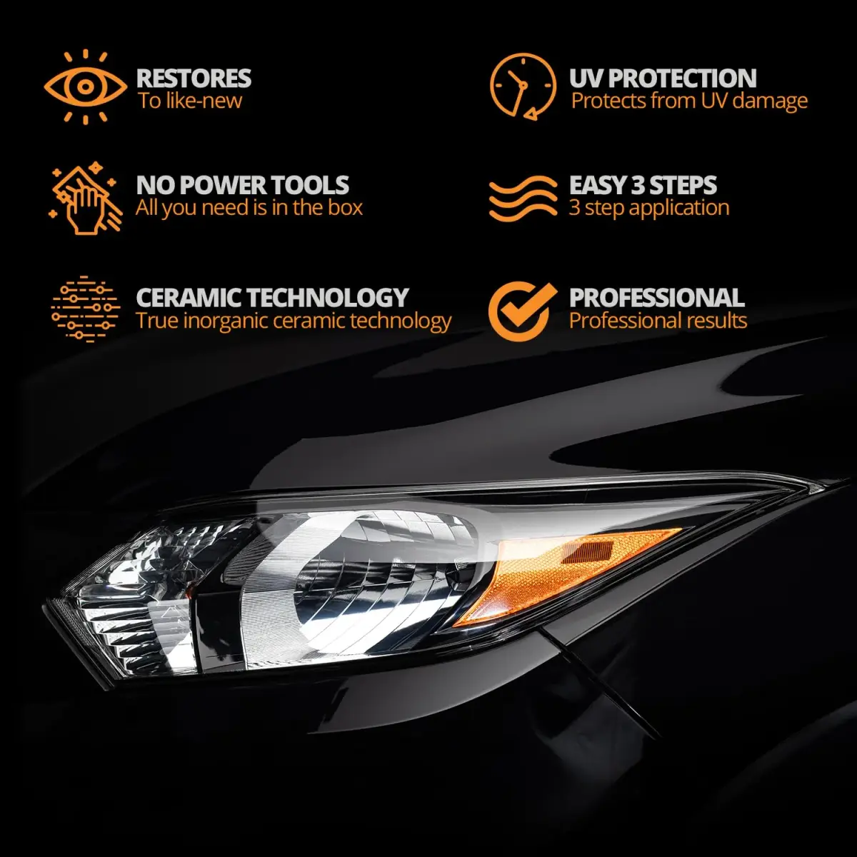 CERAKOTE Ceramic Headlight Restoration Detailer Pack 20 Ceramic Wipes | Restores Clarity & Protects Headlights - view 4