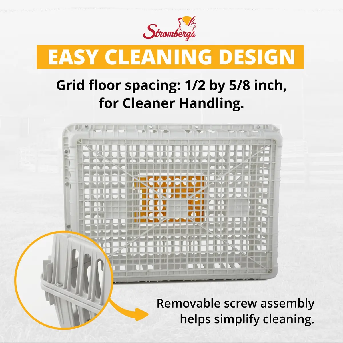 Stromberg's Poultry Transport Crate, Secure Chicken Carrier | Durable Outdoor Bird Cage - view 6