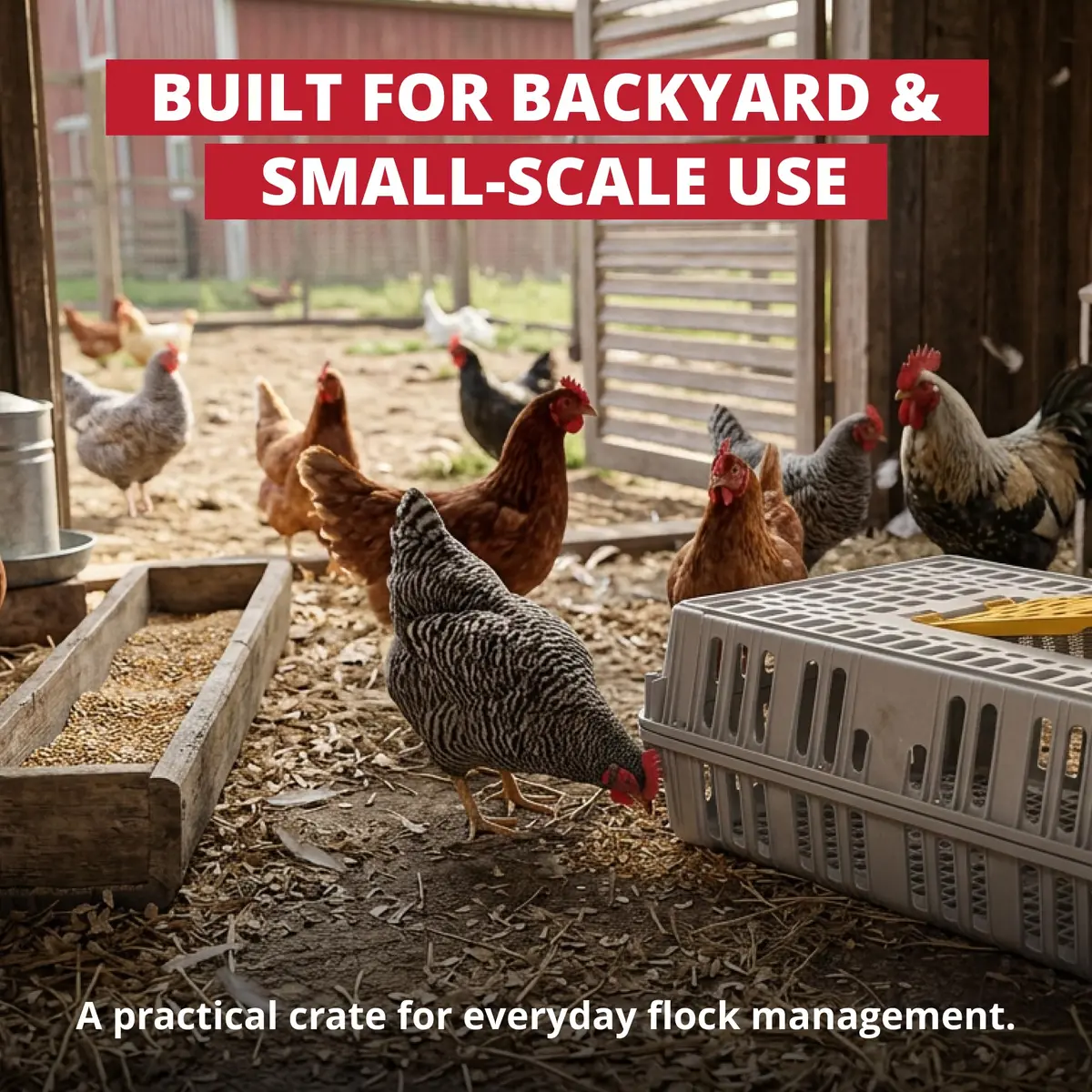 Stromberg's Poultry Transport Crate, Secure Chicken Carrier | Durable Outdoor Bird Cage - view 7