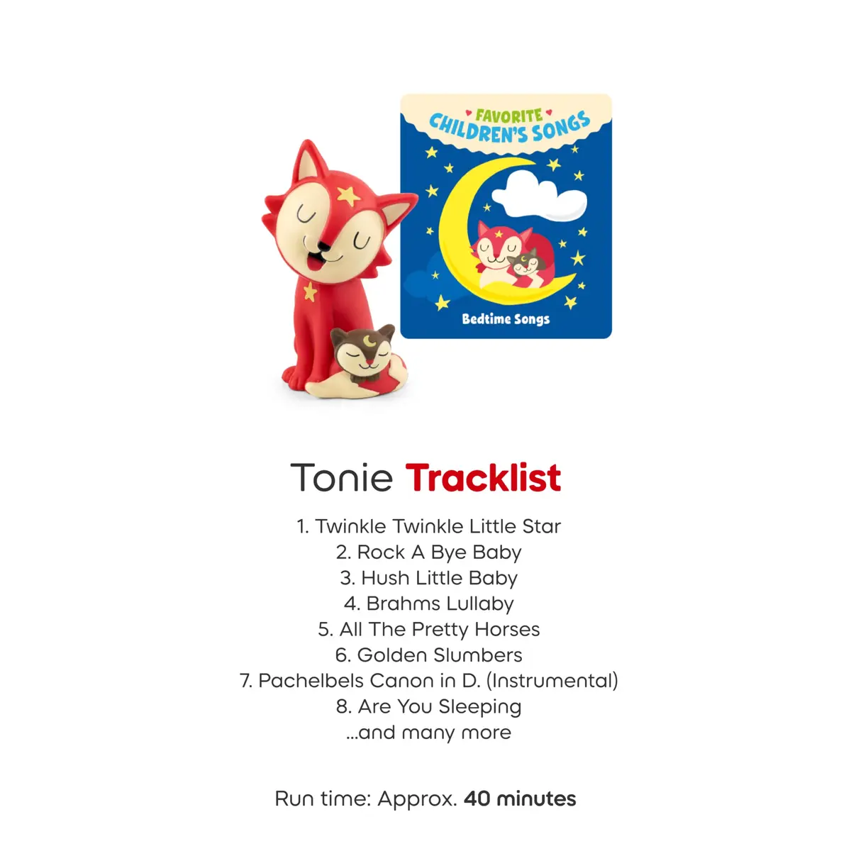 Tonies Bedtime Songs Audio Play Character | 27 Songs, 44 Min, Bedtime & Relaxation (en_US) - view 6