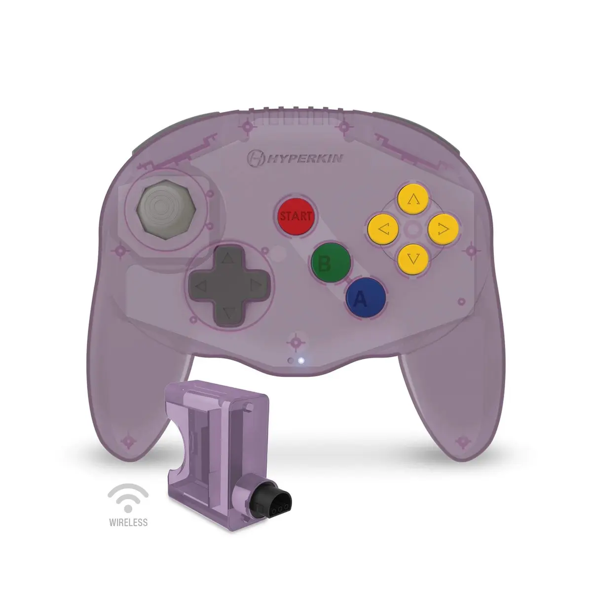 Hyperkin Admiral Premium BT Controller for Nintendo 64 Amethyst Purple | Wireless, Ergonomic & Compatible with PC/Mac/Android - view 3