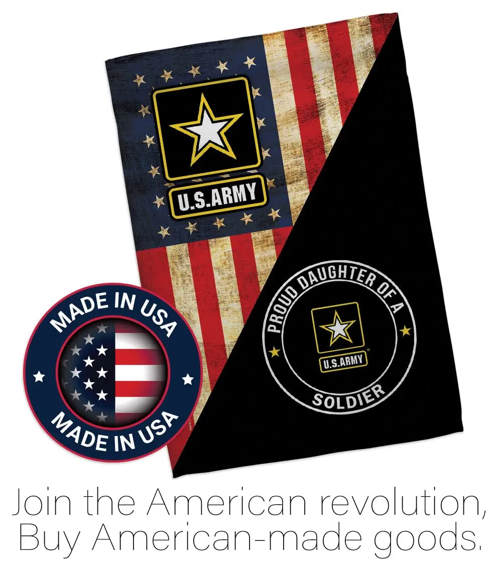 POYOMUK US Military U.S. Army Proud Daughter of A Soldier Flag 12" x 18.5" | Double-Sided Garden Banner - view 5