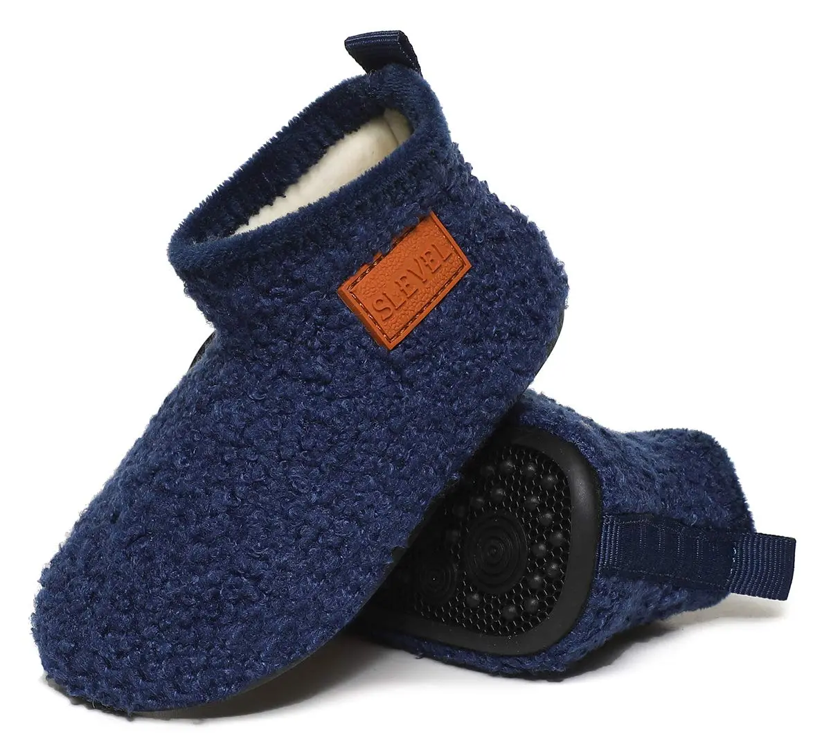 ditont Toddler Slippers Non-Slip Lightweight Indoor Winter Fuzzy Warm Kids Grip First Walking House Home Shoes Bootie for Boys Girls - main product image