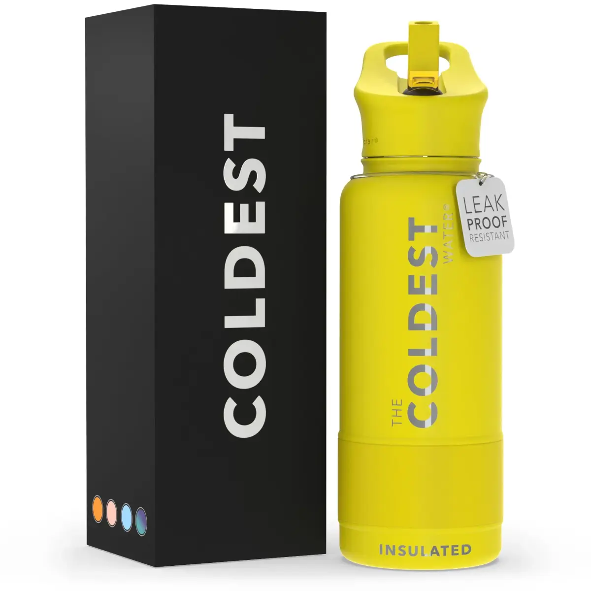 The Coldest Water Insulated Water Bottle with Straw Lid 890ml (30 oz) | Keeps Drinks Cold 36 Hrs, Hot 13 Hrs - main product image