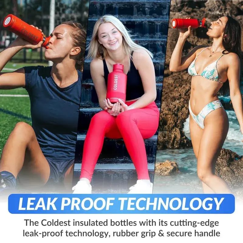 The Coldest Water Insulated Water Bottle with Straw Lid 890ml (30 oz) | Keeps Drinks Cold 36 Hrs, Hot 13 Hrs - view 6