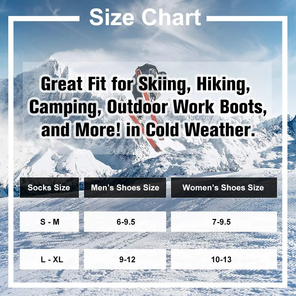 Busy Socks Winter Warm Thick Thermal Crew Boot Socks Large | Insulated & Moisture-Wicking for Extreme Cold - view 5