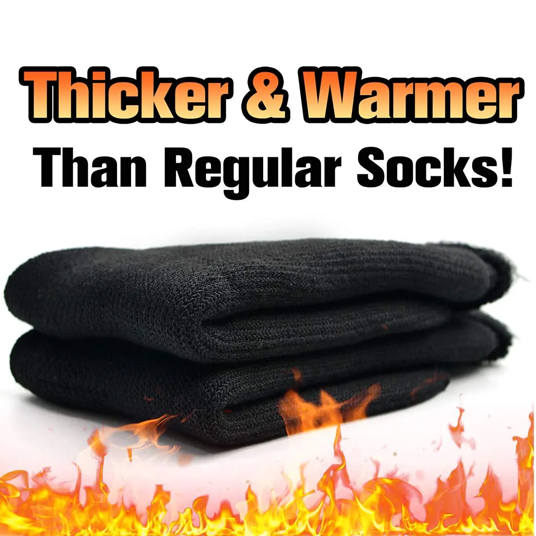 Busy Socks Winter Warm Thick Thermal Crew Boot Socks Large | Insulated & Moisture-Wicking for Extreme Cold - view 2